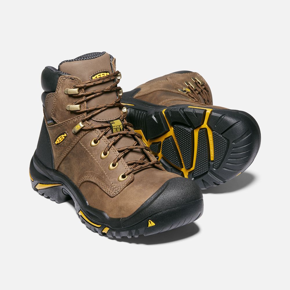 Keen Laarzen Heren Bruin - Mt Vernon 6\" (Steel Toe) - 28057-ZOGI